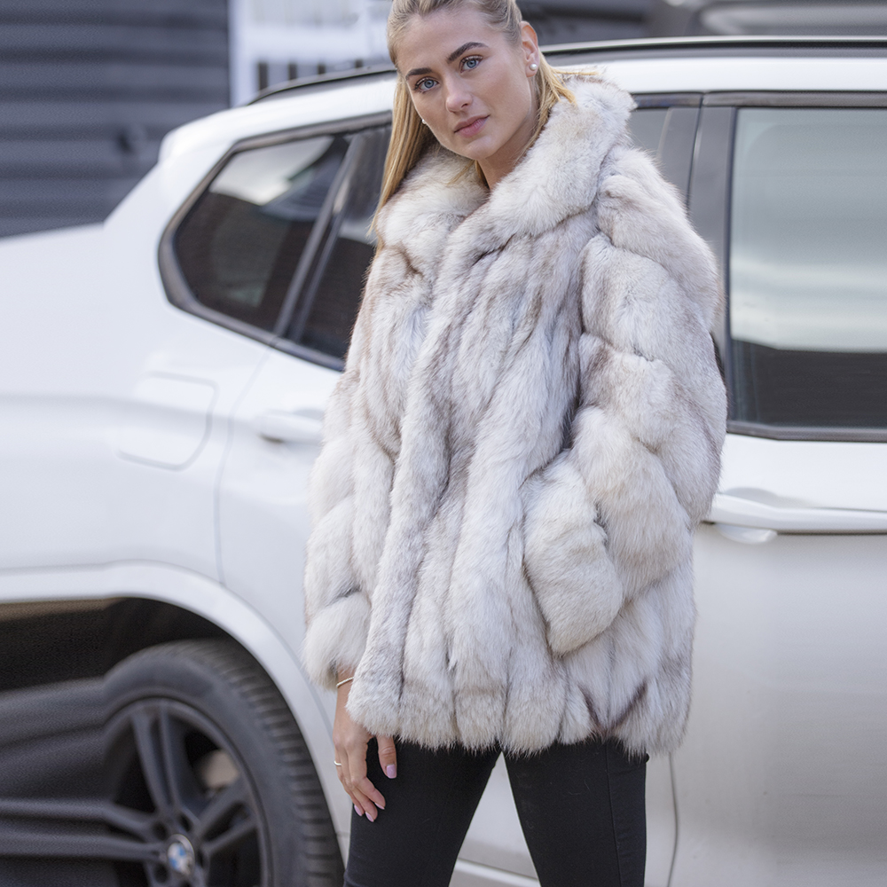zara white fur coat