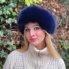 Jessica Small Navy Fox Fur Collar / Headband