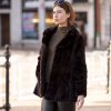 Louise Little Black Vintage Mink Fur Jacket