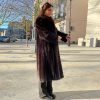 Anoushka Vintage Mink Fur Coat with drawstring