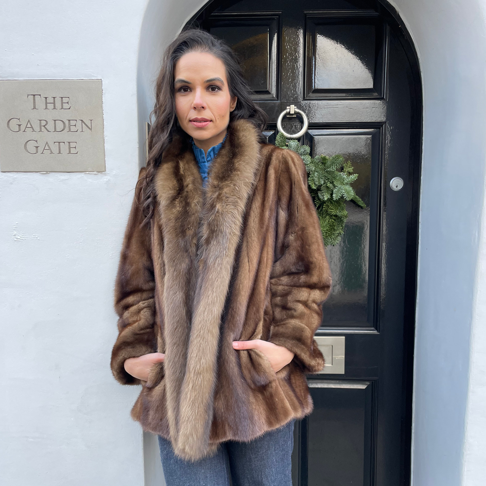 Bridget Vintage Mink and Sable Fur Jacket - Philippa London